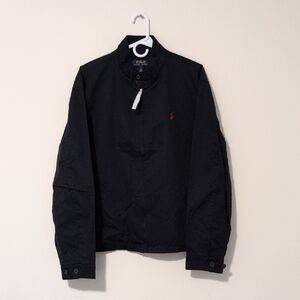 Polo by Ralph Lauren Men's Black Jacket with Red Logo